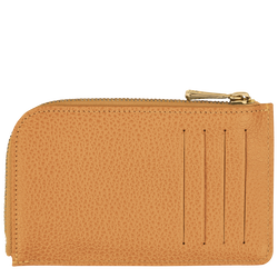 Le Foulonné Card holder , Walnut - Leather