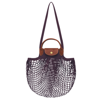 Handtasche L Le Pliage Filet , Canvas - Aubergine