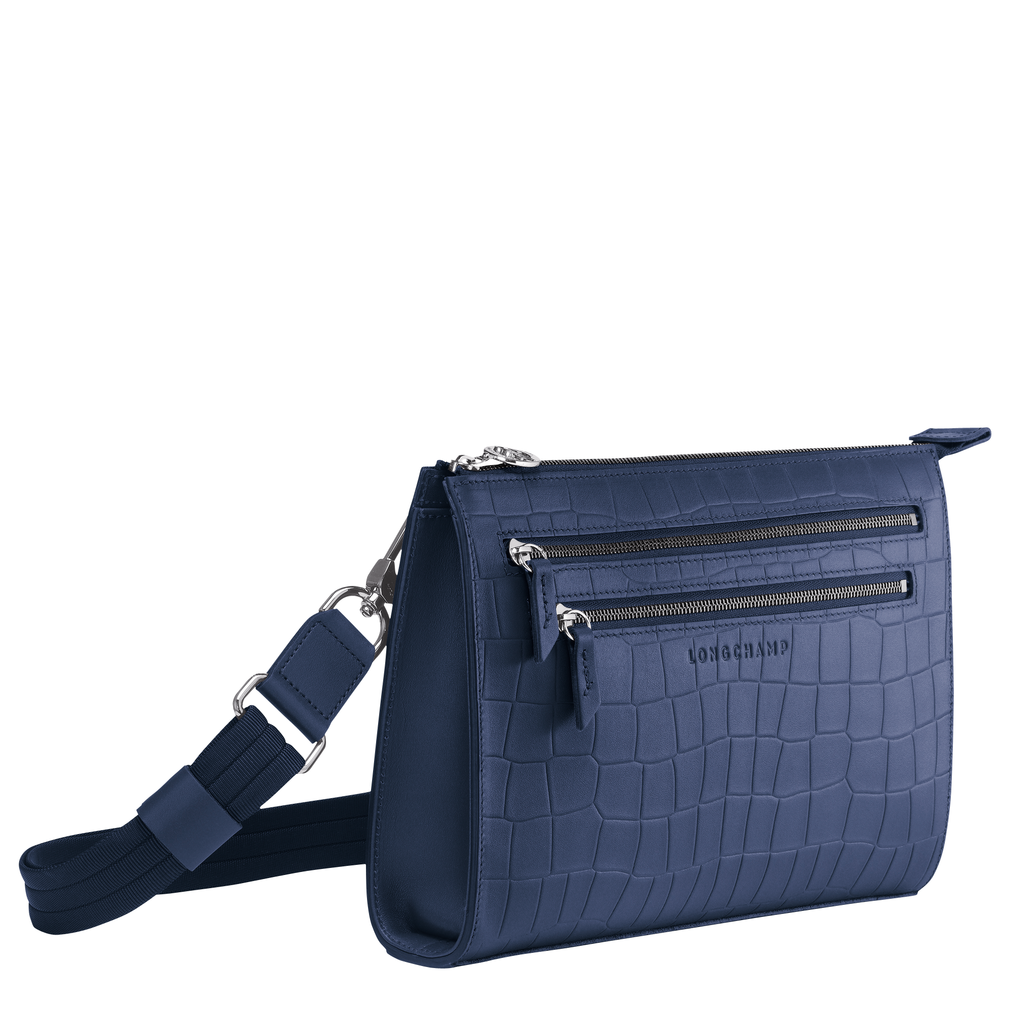 Bolso bandolera Croco Block Azul marino (20003945006) | Longchamp EN