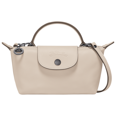Le Pliage Xtra 手拿包 XS , 白紙色 - 皮革