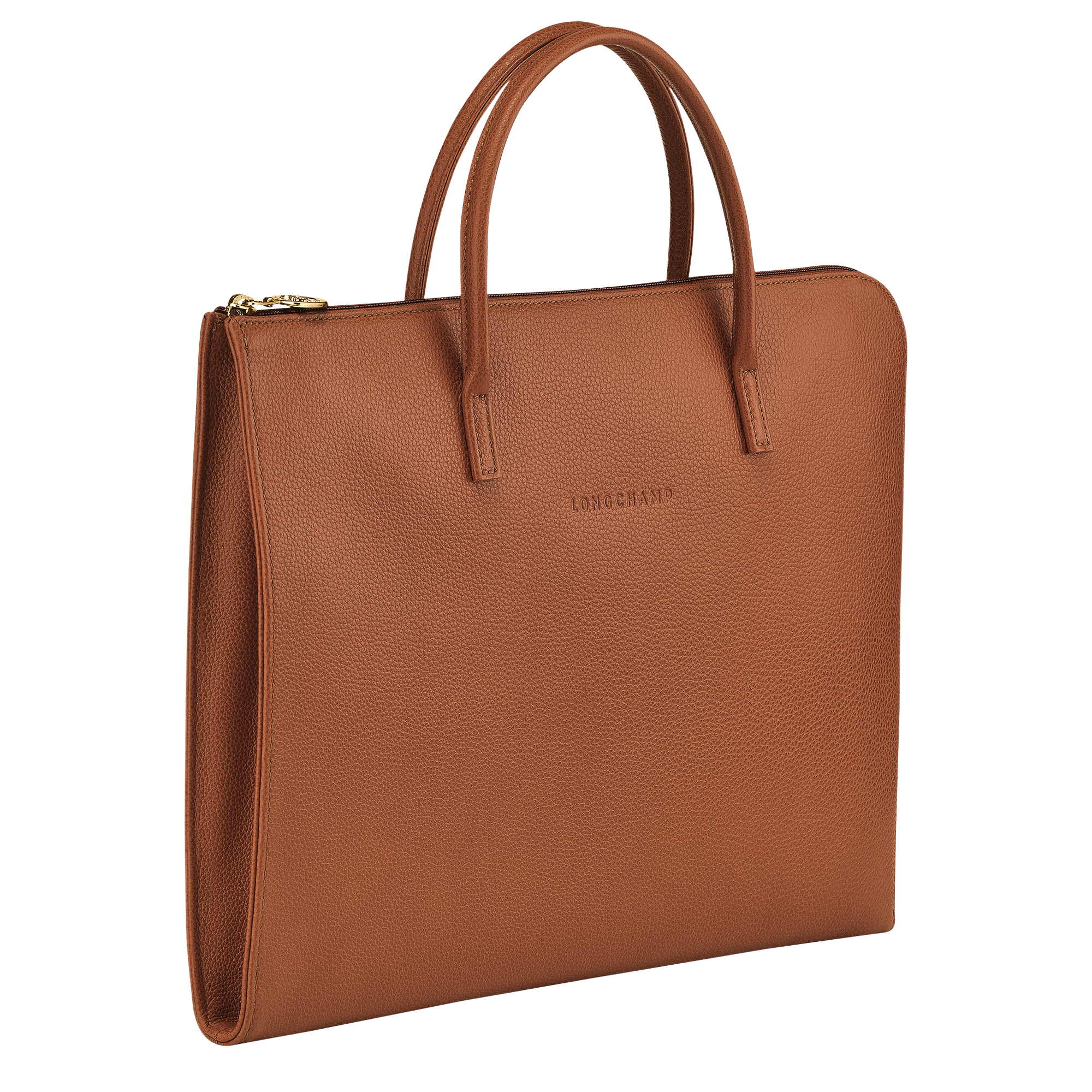Briefcase S, Caramel - View 3 of
5 - zoom in Le Foulonné Briefcase S, Caramel