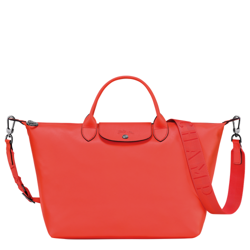 Handtasche L Le Pliage Xtra , Leder - Orange - Ansicht 1 von 2