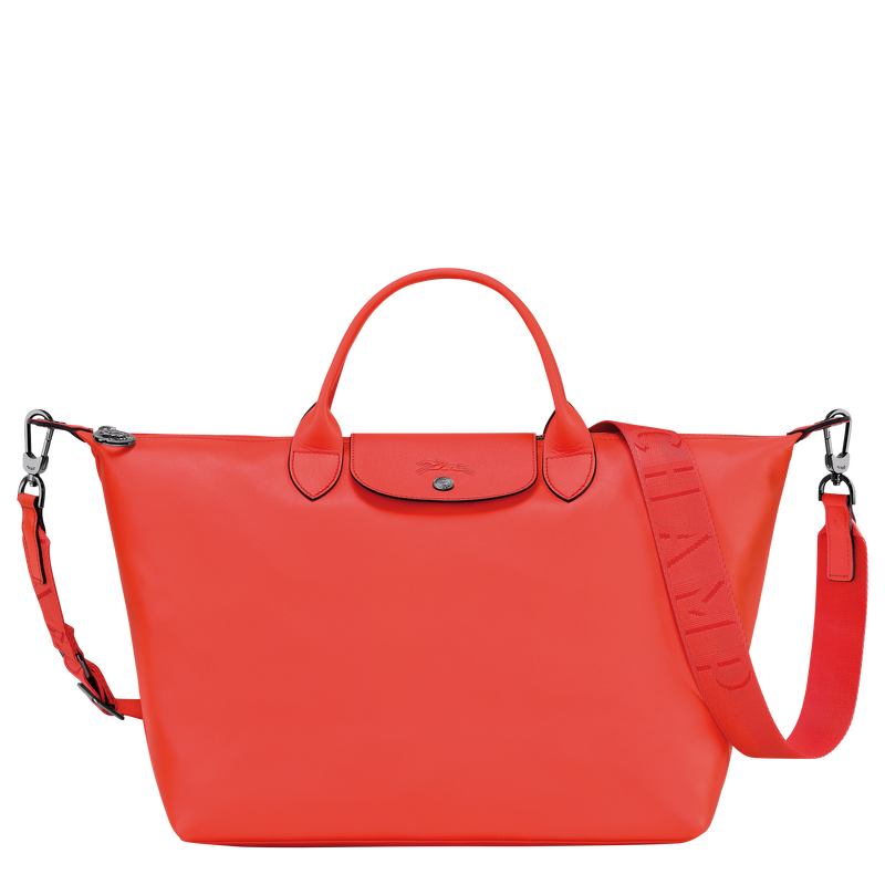 Handtasche L Le Pliage Xtra , Leder - Orange  - Ansicht 1 von 2