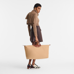 Le Pliage Original XL Travel bag , Fawn - Recycled canvas