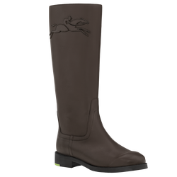 Candice Flat boots , Mocha - Leather