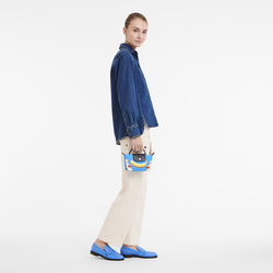 Longchamp x ToiletPaper Zak , Blauw - Canvas