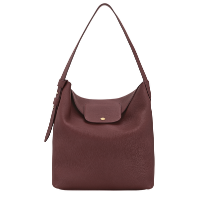 Le Cadence Bolso de hombro L , Cuero - Burdeos