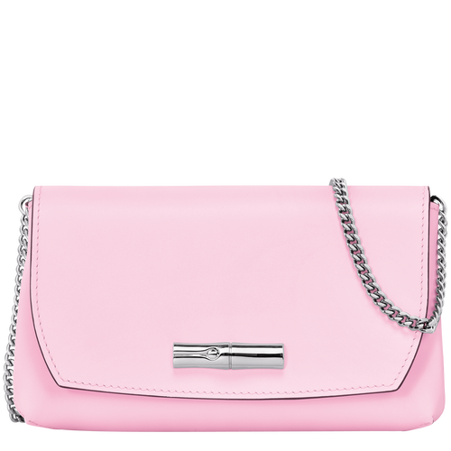 Roseau Clutch , Pink - Leather - View 1 of  6