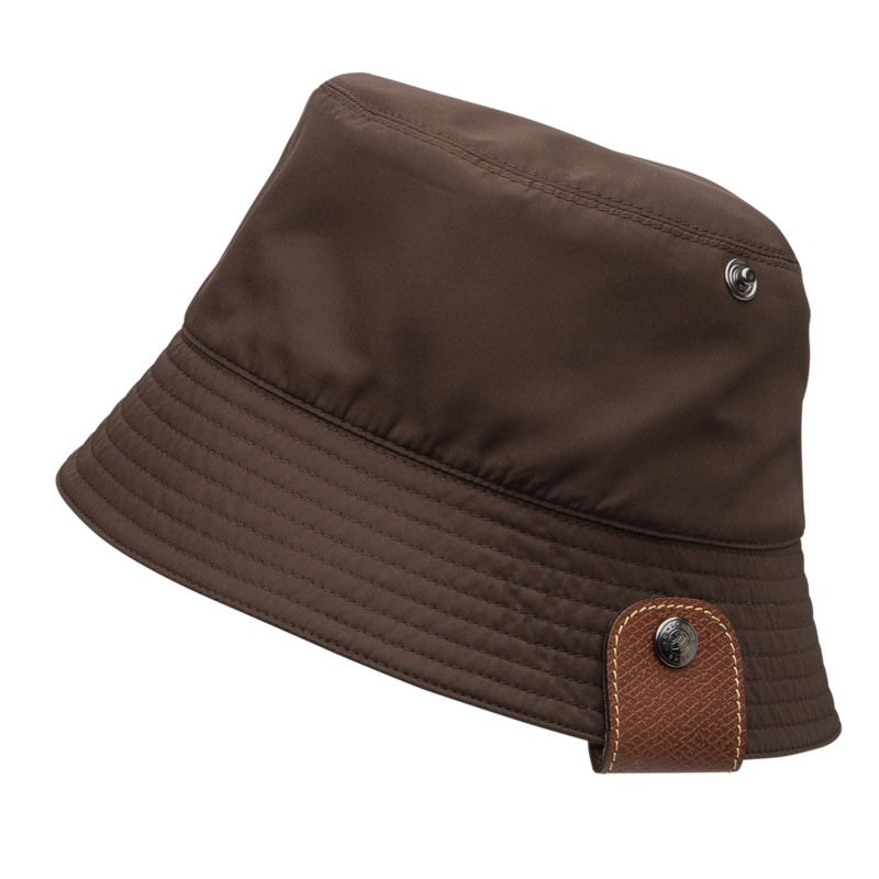 Reversible bucket hat , Mocha/Green English - Technical taffeta  - View 1 of 3