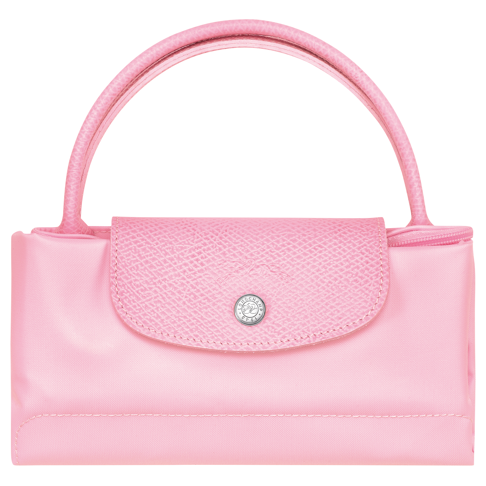 Le Pliage Green Pouch with handle Pink - Recycled canvas (34175919P75)