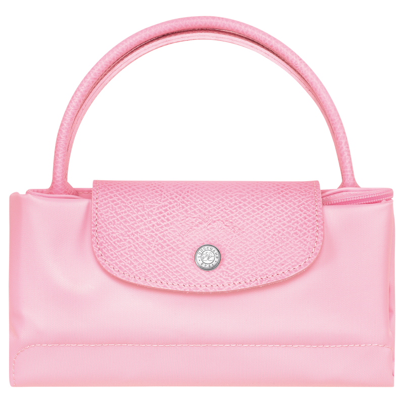 Sac à main S Le Pliage Green , Toile recyclée - Rose  - Vue 6 de 6