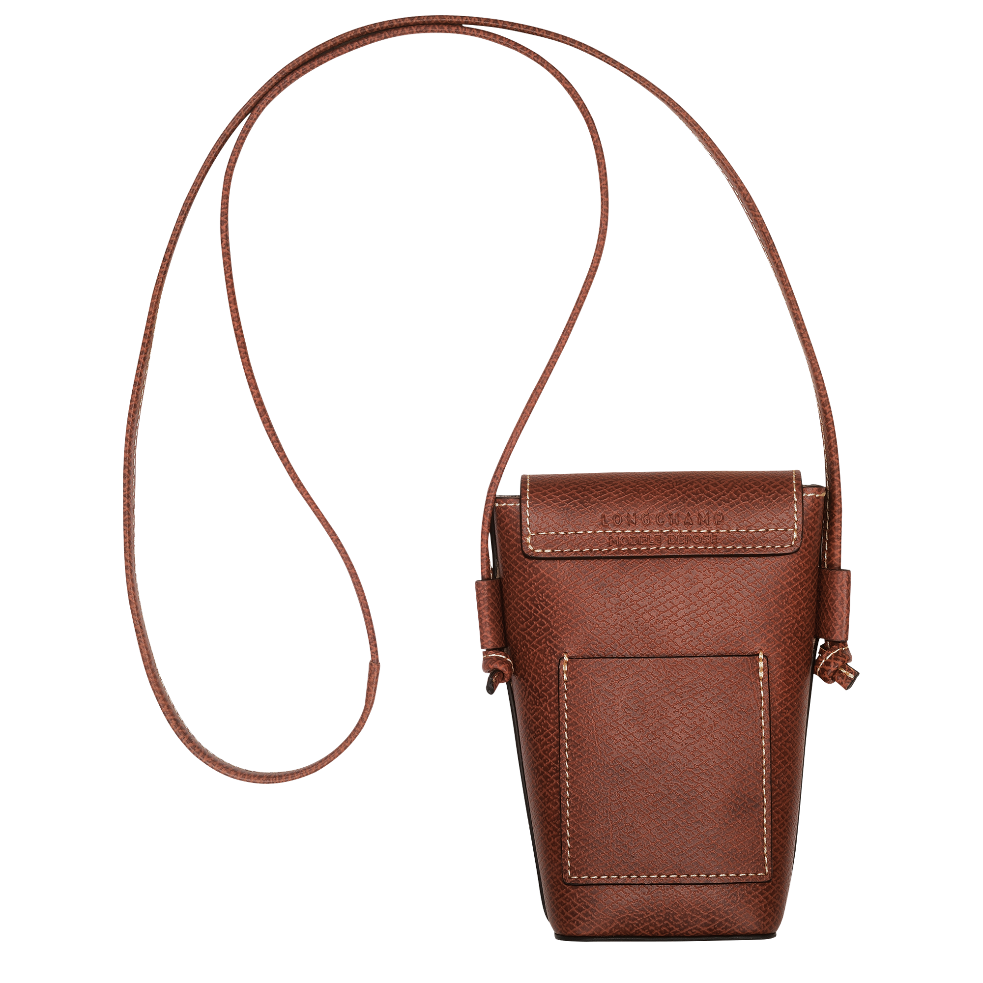 Phone case with leather lace, Brown - View 4 of
4 - zoom in Épure Phone case with leather lace, Brown