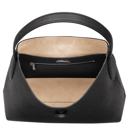 Le Roseau M Hobo bag , Black - Leather - View 5 of  6