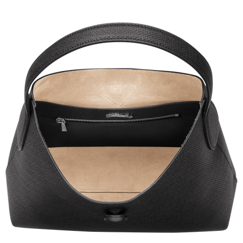 Roseau M Hobo bag , Black - Leather - View 5 of  6