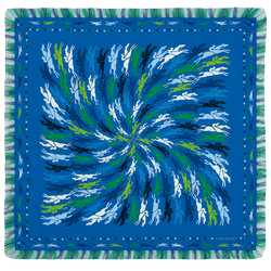 Très Paris Longchamp Silk scarf 70 , Cobalt - Silk