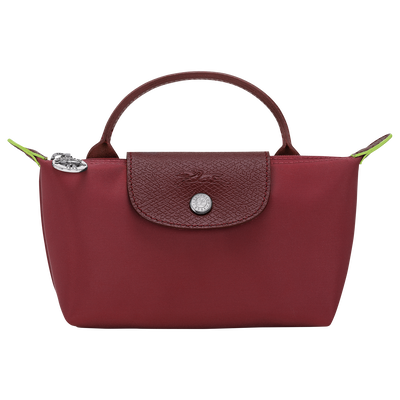 Le Pliage Green 附提把的小袋子 , 紅石榴色 - 再生帆布