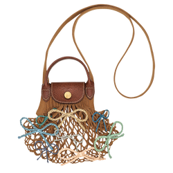 Le Pliage Collection XS Mesh bag , Tobacco - Canvas