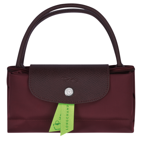 Le Pliage Green Top handle bag S, Burgundy