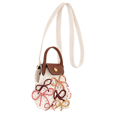 Le Pliage Collection 메시 백  XS, 에크루