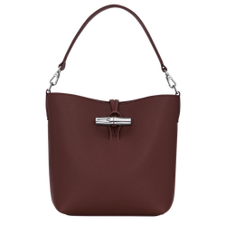 Le Roseau XS Bucket bag , Burgundy - Leather