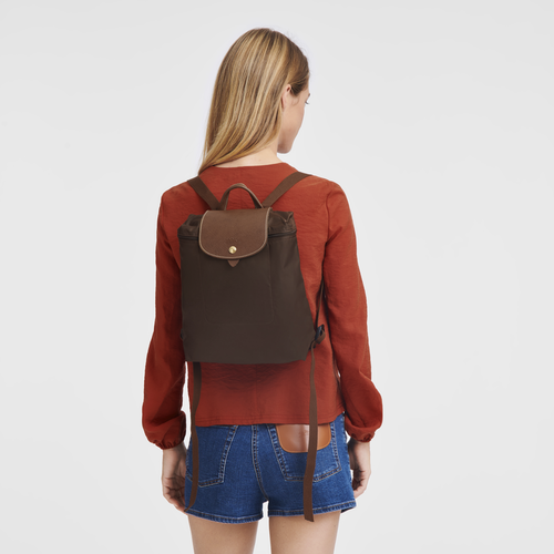 Le Pliage Original M Backpack , Ebony - Recycled canvas - View 2 of  5