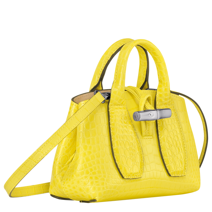 Roseau Top handle bag XS, Lemon