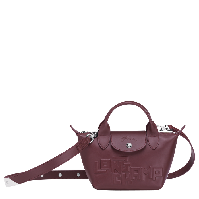 mini le pliage cuir leather top handle bag