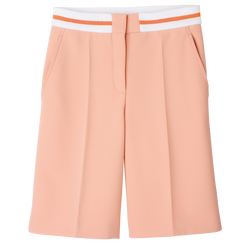 Bermuda shorts , Nude - Double-sided fabric