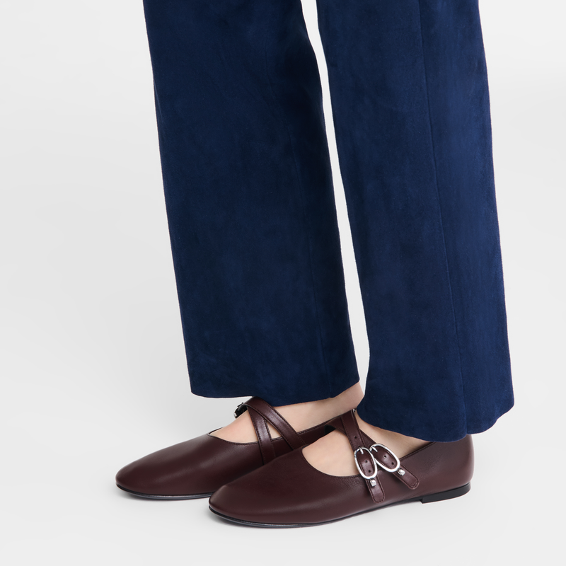 Ballerine Le Foulonn&eacute; , Pelle - Moka  - View 4 of  4