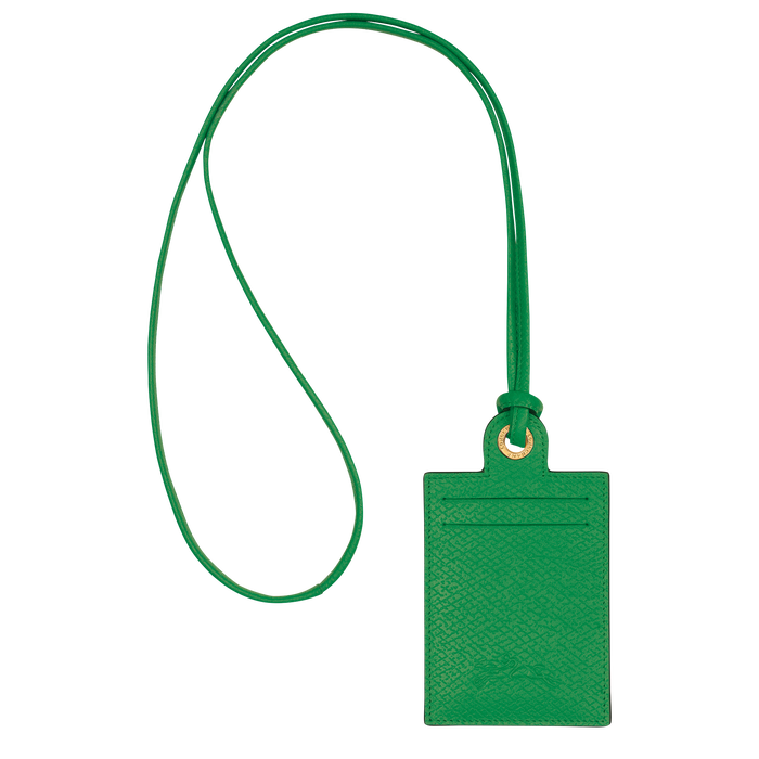 Épure Card holder with necklace, Green