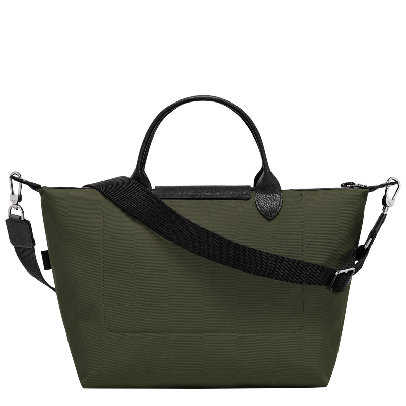 Le Pliage Energy L Handbag , Khaki - Recycled canvas  - View 4 of 6