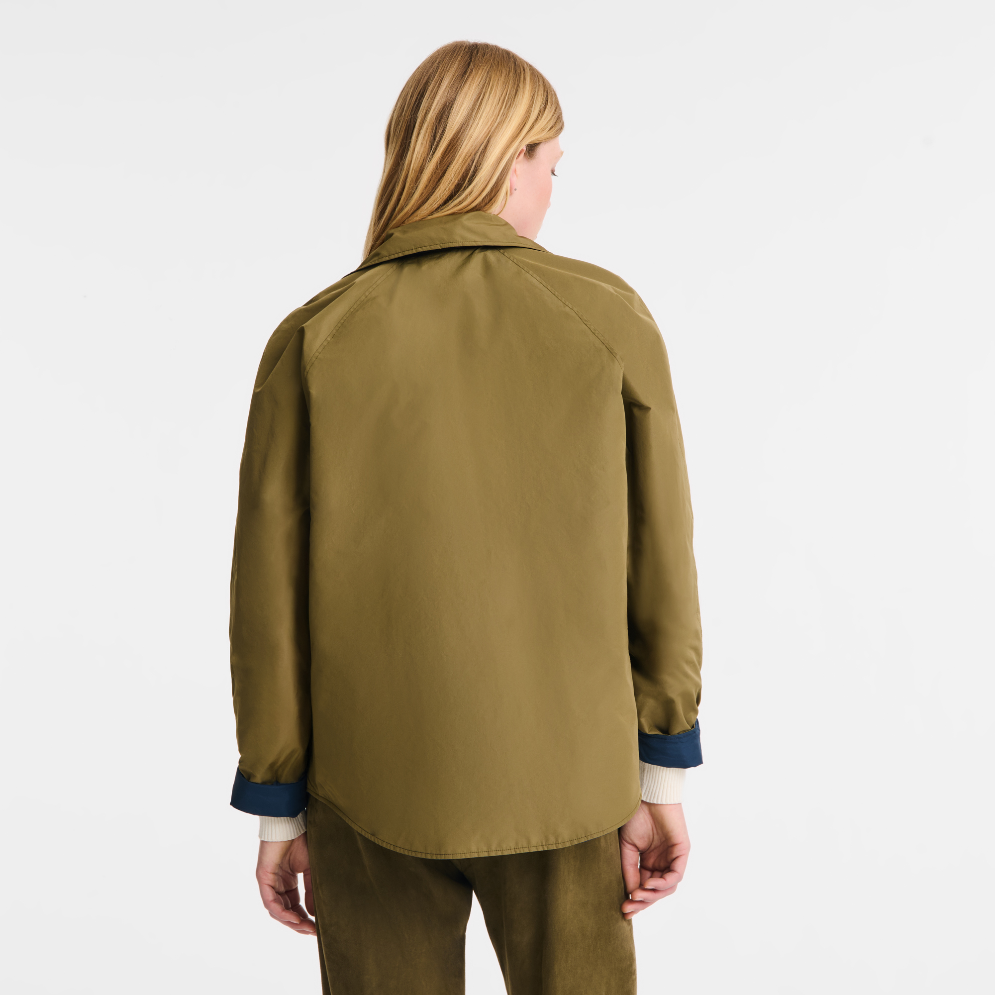 null Blus&atilde;o acolchoado, Azul-marinho/Alcachofra