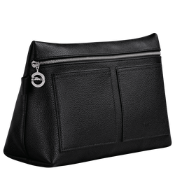 Necessaire para produtos de higiene pessoal Le Foulonn&eacute; , Pele - Preto