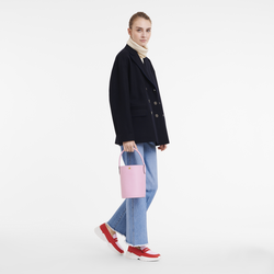 Épure S Bucket bag , Pink - Leather