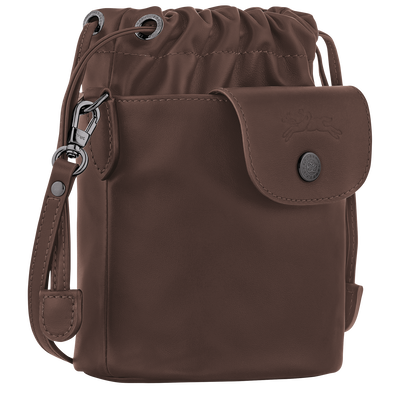 Sac seau XS Le Pliage Xtra , Cuir - Moka