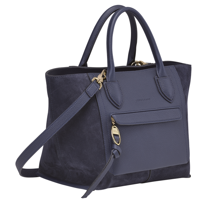 Top handle bag M Mailbox Navy (10104HVQ006) Longchamp IE