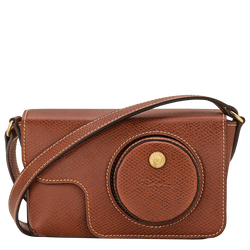 &Eacute;pure XS Camera bag , Brown - Leather