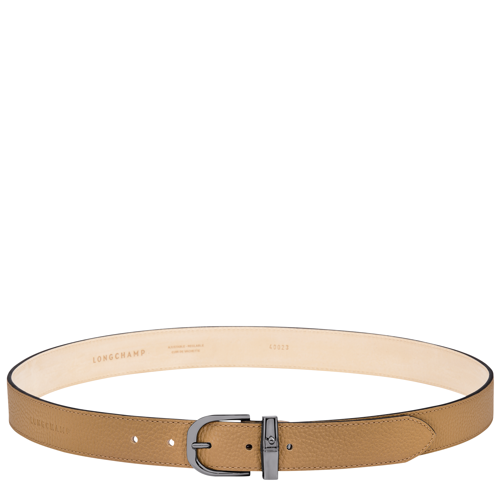 Le Roseau Essential Ladies' belt Fawn Leather Longchamp GB