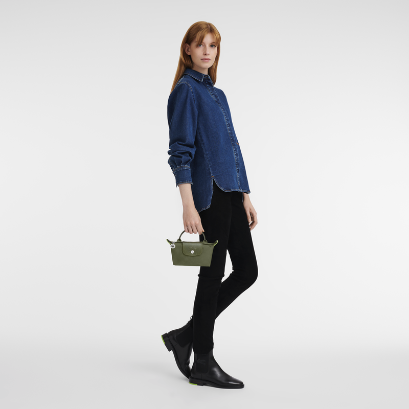Green pouch bag best sale