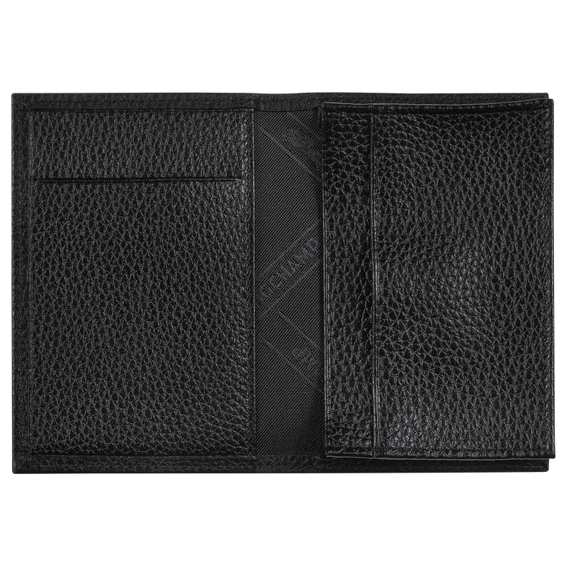 Le Foulonn&eacute; Card holder , Black - Leather  - View 4 of  4