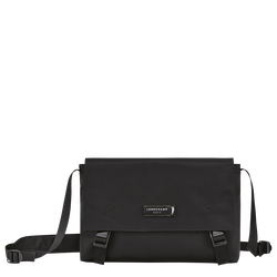 Le Pliage Energy 斜揹袋 L , 黑色 - 再生帆布