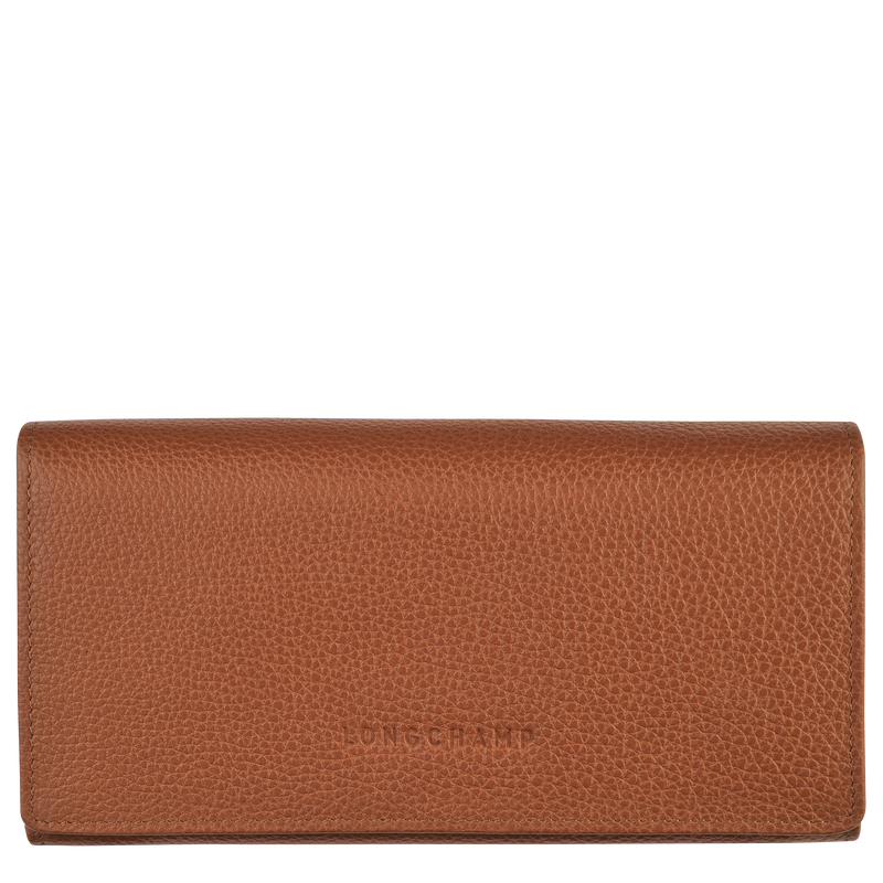 Le Foulonné Continental wallet , Caramel - Leather  - View 1 of  2