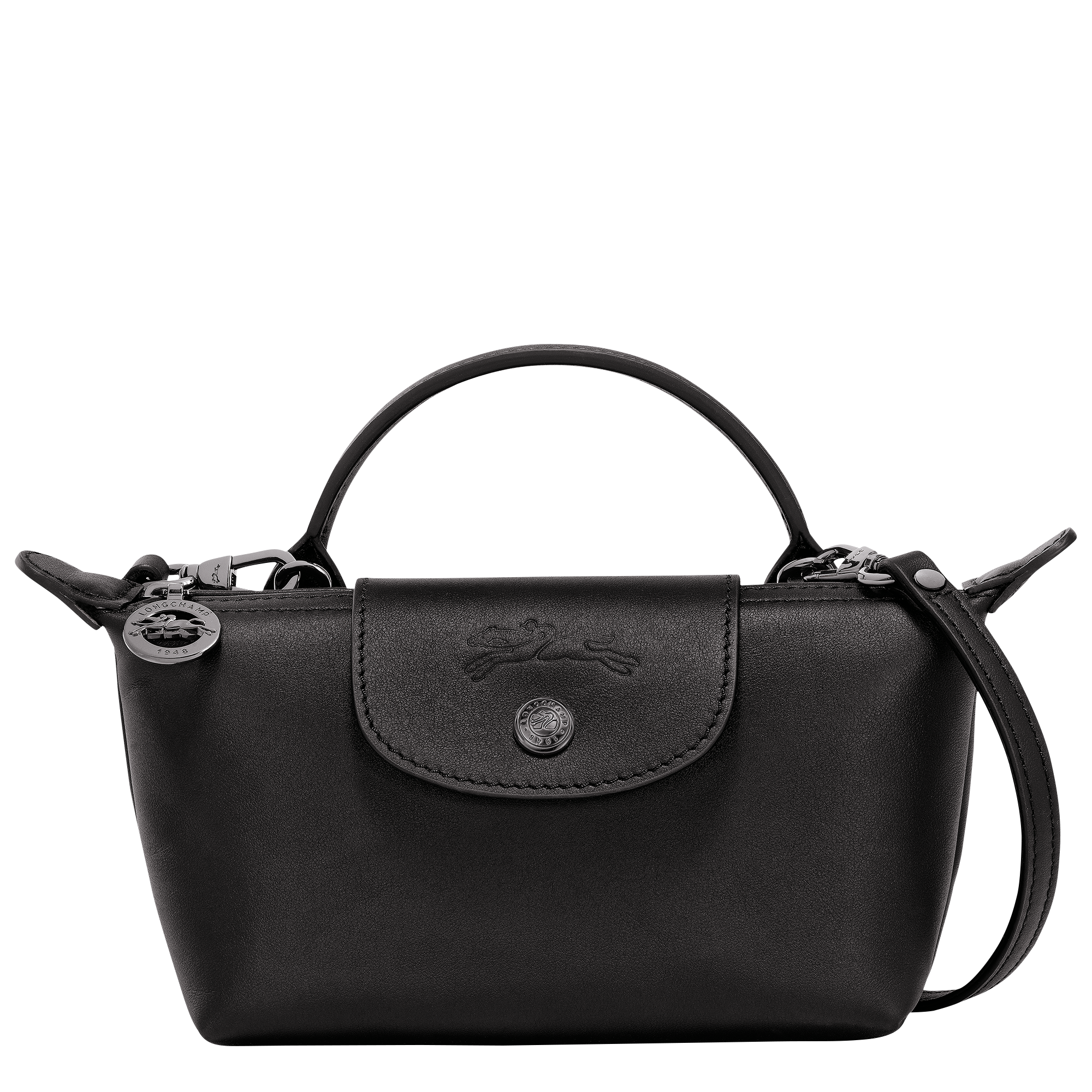 LONGCHAMP正規品/送料関税込み LE PLIAGE Extra Cross Bag (XS) Le Pliage Xtra XS Pouch Black - Leather | Longchamp US