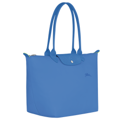 Le Pliage Green L Tote bag , Cornflower - Recycled canvas