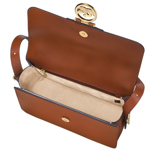 Borsa a tracolla M Box-Trot , Pelle - Cognac - View 5 of  6