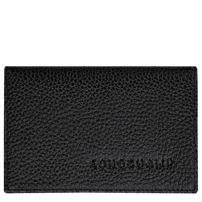 Le Foulonn&eacute; Card holder , Black - Leather  - View 1 of  4