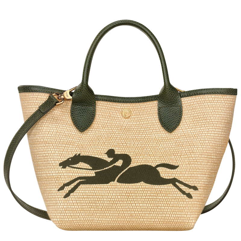 Handtasche S Le Panier Pliage , Canvas - Khaki  - Ansicht 1 von 6