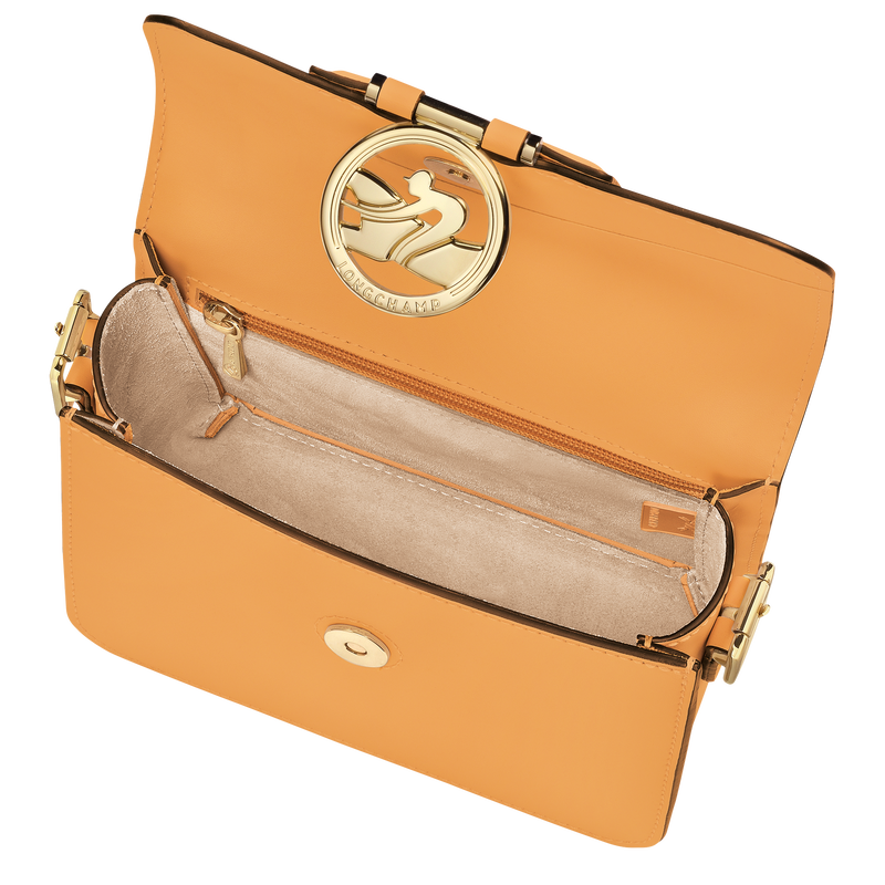 Box-Trot S Crossbody bag , Apricot - Leather  - View 5 of  5