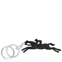 Le Pliage Key rings , Black - Leather