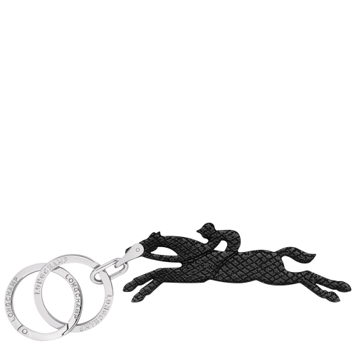 Le Pliage Key rings , Black - Leather - View 1 of  1